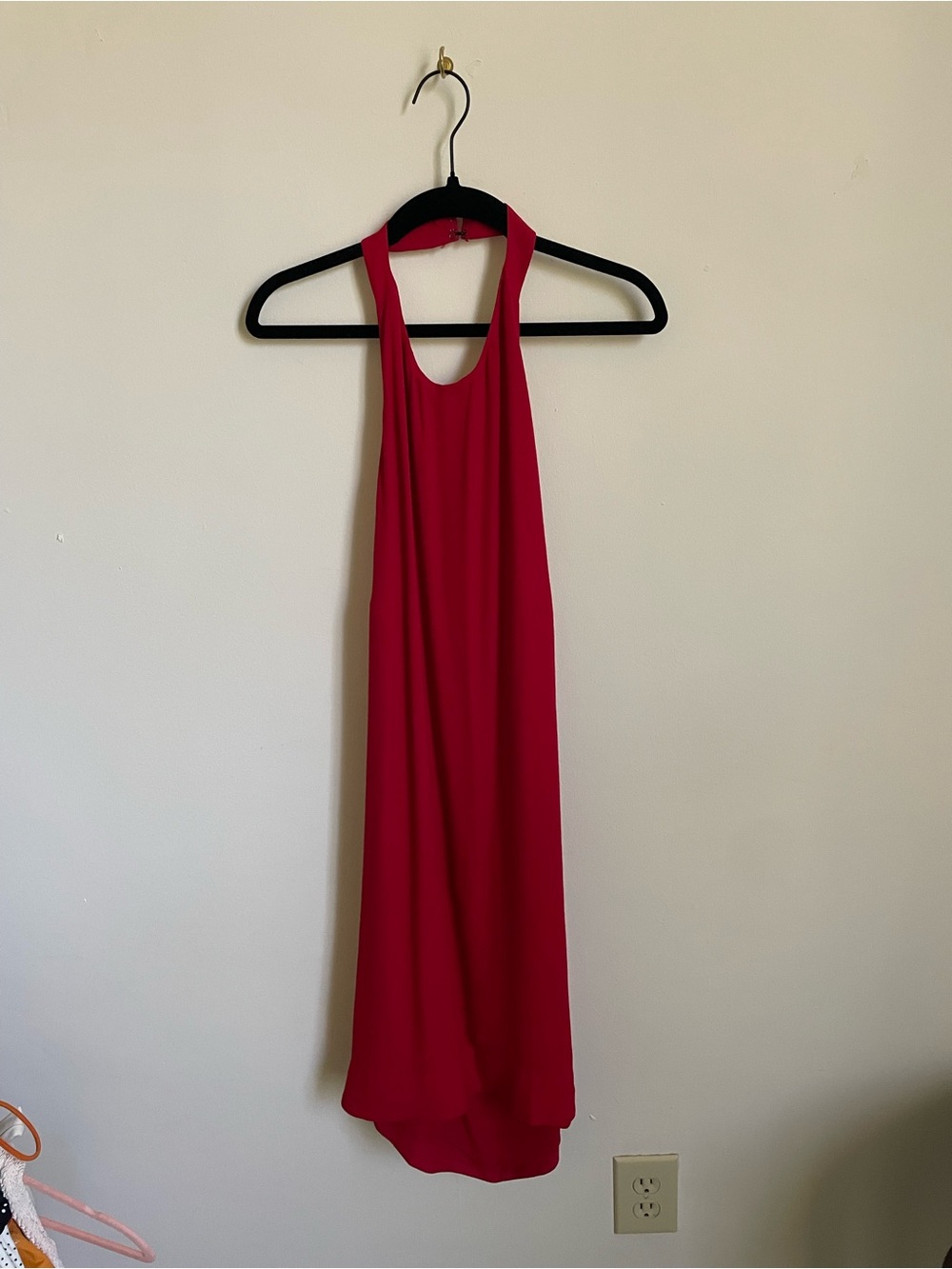 Reformation Crimson Halter  Dress